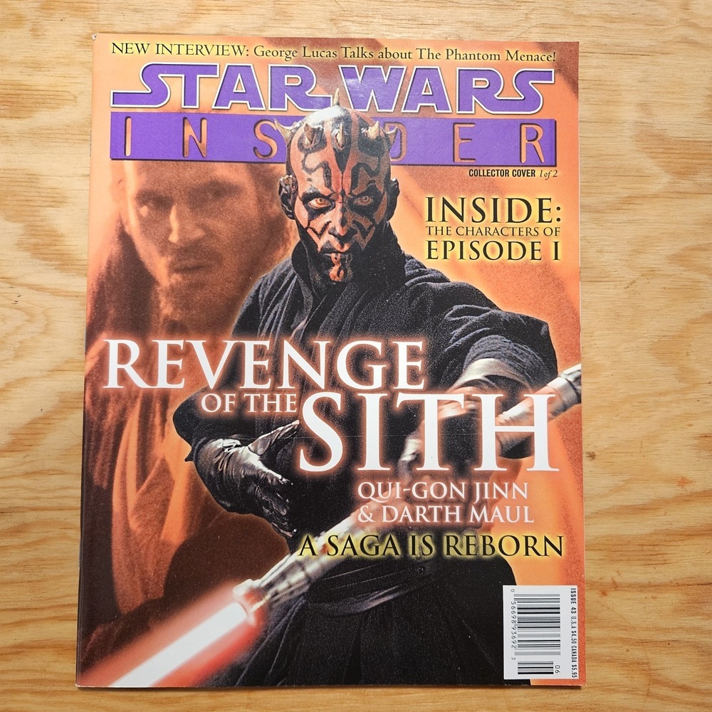 Star Wars Insider Issue 43 MAUL COVER 1 OF 2 SITH Fan Club Subscription